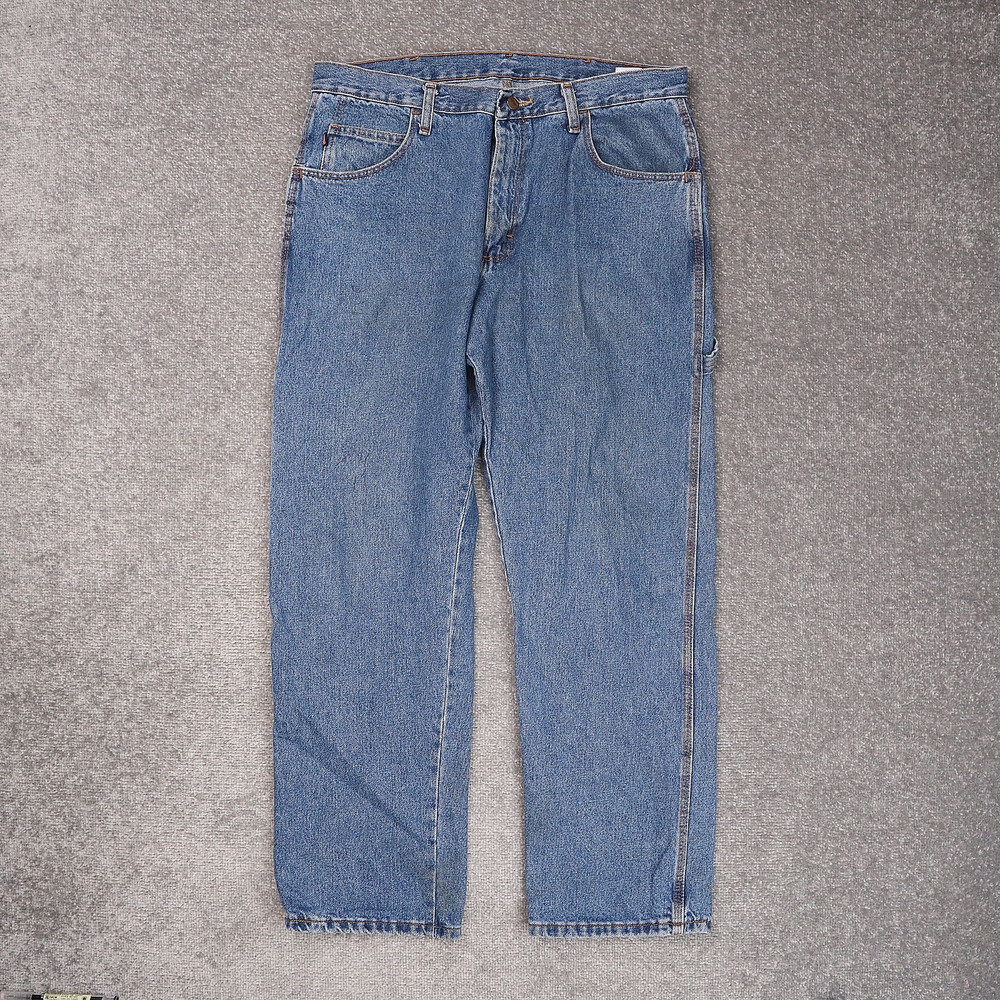 Red Kap Wide Leg 36x30 Medium Wash Blue Denim Jeans